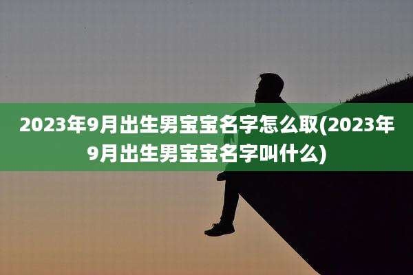 2023年9月出生男宝宝名字怎么取(2023年9月出生男宝宝名字叫什么)