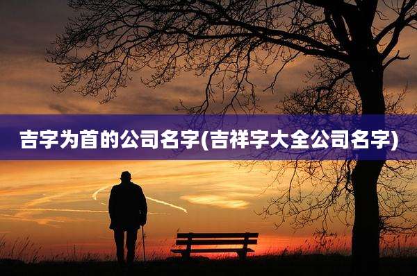 吉字为首的公司名字(吉祥字大全公司名字)