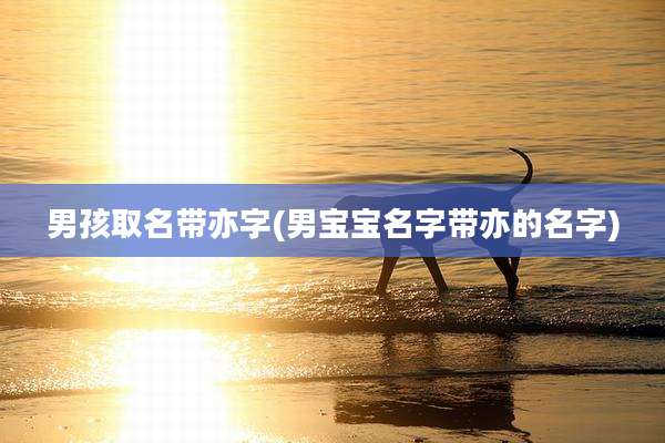 男孩取名带亦字(男宝宝名字带亦的名字)