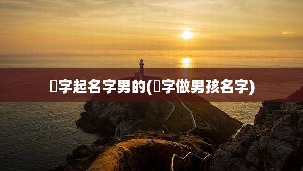 煇字起名字男的(玙字做男孩名字)