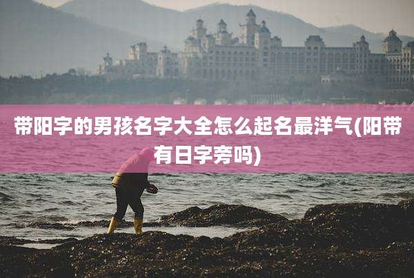 带阳字的男孩名字大全怎么起名最洋气(阳带有日字旁吗)