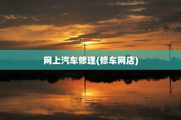 网上汽车修理(修车网店)