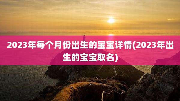 2023年每个月份出生的宝宝详情(2023年出生的宝宝取名)