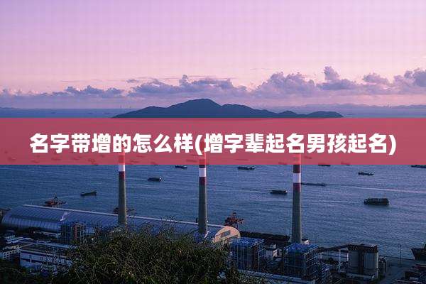 名字带增的怎么样(增字辈起名男孩起名)