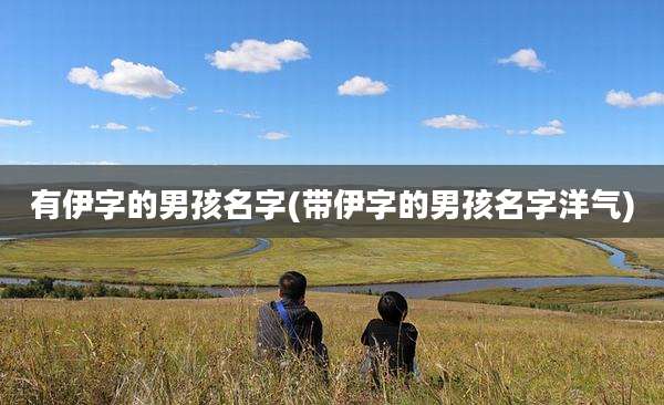 有伊字的男孩名字(带伊字的男孩名字洋气)