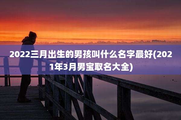 2022三月出生的男孩叫什么名字最好(2021年3月男宝取名大全)