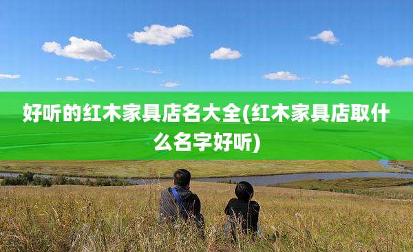 好听的红木家具店名大全(红木家具店取什么名字好听)