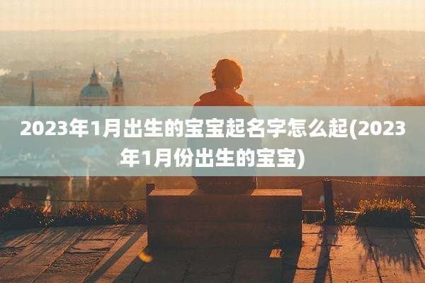2023年1月出生的宝宝起名字怎么起(2023年1月份出生的宝宝)