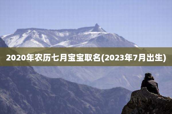 2020年农历七月宝宝取名(2023年7月出生)