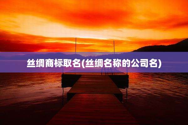 丝绸商标取名(丝绸名称的公司名)