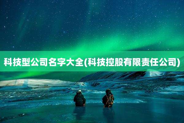 科技型公司名字大全(科技控股有限责任公司)