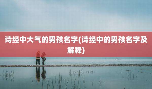 诗经中大气的男孩名字(诗经中的男孩名字及解释)