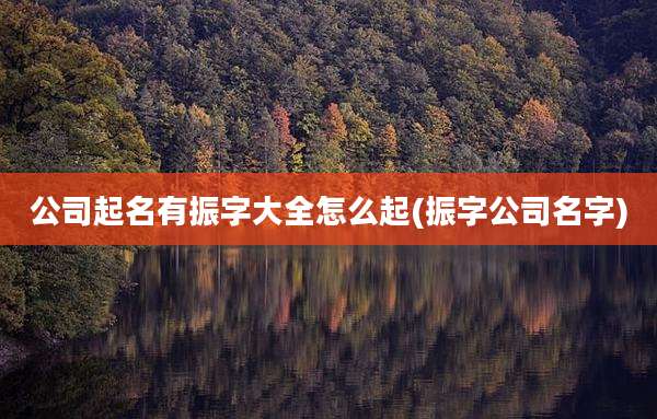公司起名有振字大全怎么起(振字公司名字)
