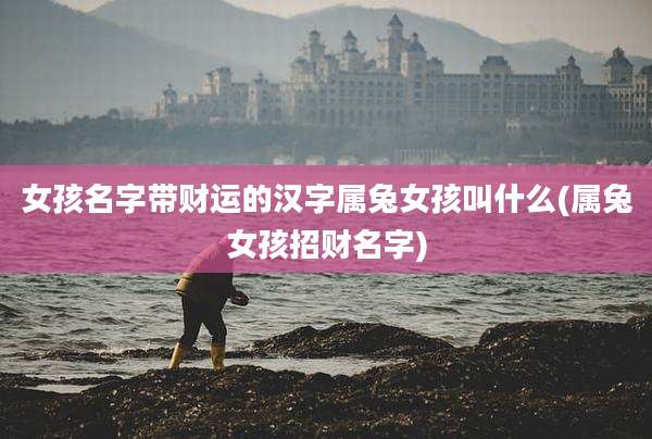 女孩名字带财运的汉字属兔女孩叫什么(属兔女孩招财名字)
