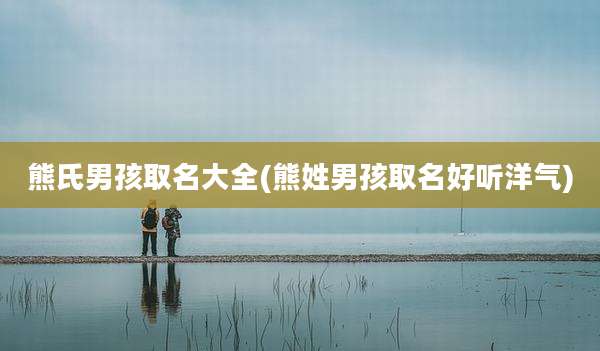 熊氏男孩取名大全(熊姓男孩取名好听洋气)