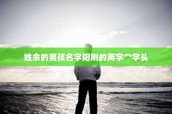 姓佘的男孩名字阳刚的两字宀字头