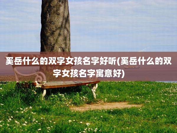 奚岳什么的双字女孩名字好听(奚岳什么的双字女孩名字寓意好)
