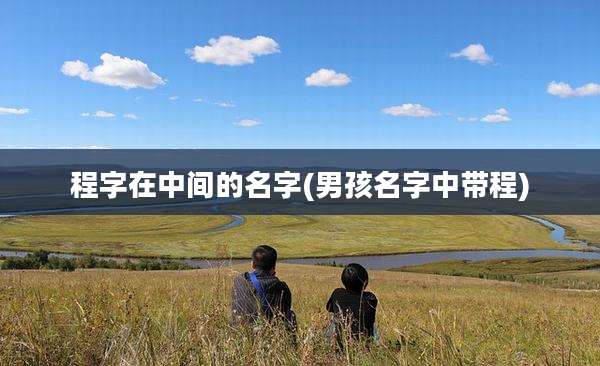 程字在中间的名字(男孩名字中带程)