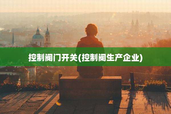 控制阀门开关(控制阀生产企业)