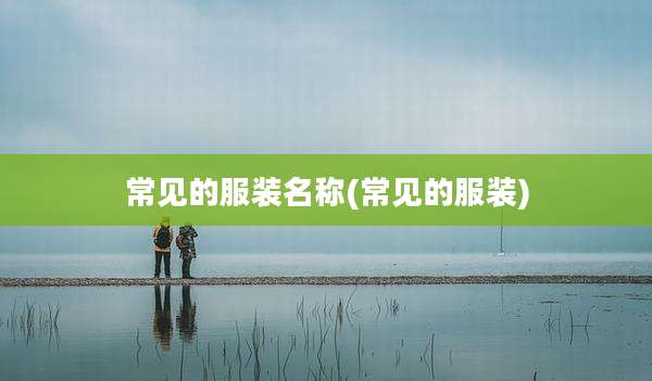 常见的服装名称(常见的服装)