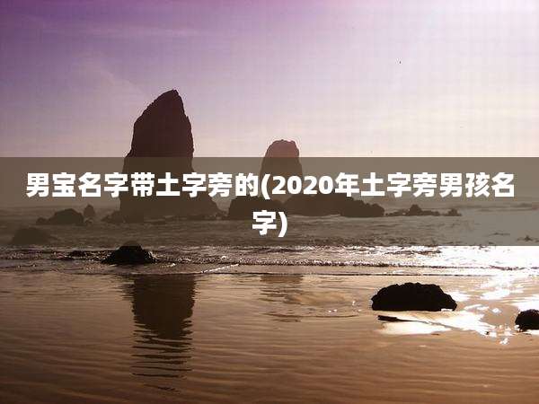 男宝名字带土字旁的(2020年土字旁男孩名字)