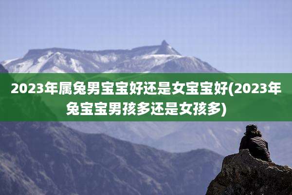 2023年属兔男宝宝好还是女宝宝好(2023年兔宝宝男孩多还是女孩多)