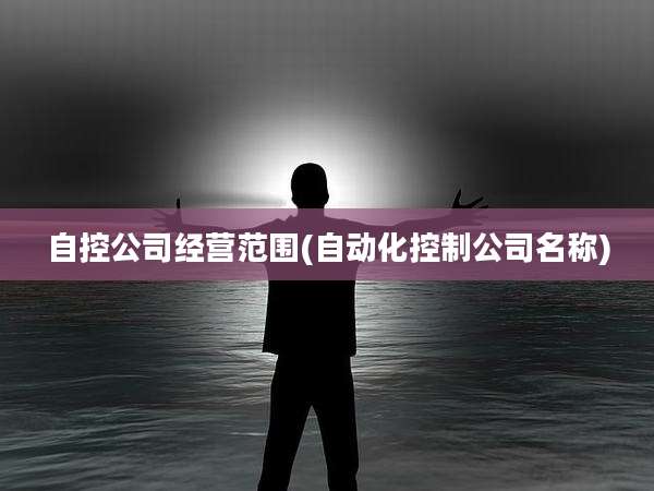 自控公司经营范围(自动化控制公司名称)