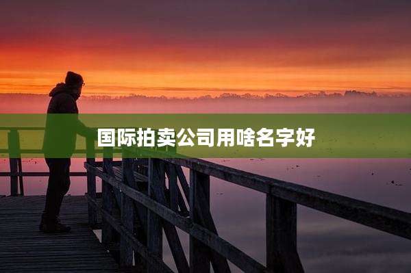 国际拍卖公司用啥名字好