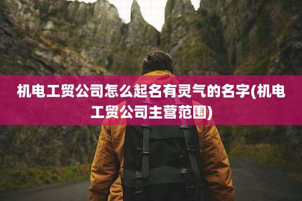 机电工贸公司怎么起名有灵气的名字(机电工贸公司主营范围)