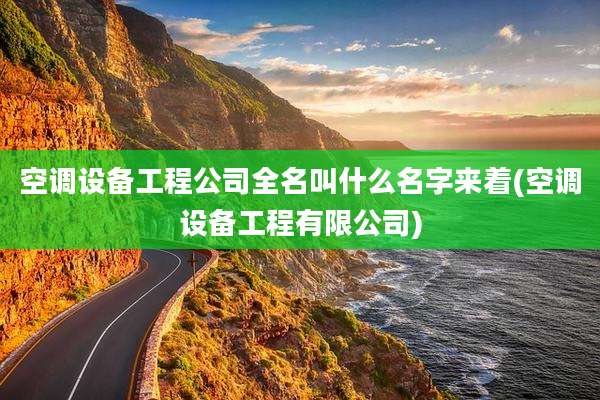 空调设备工程公司全名叫什么名字来着(空调设备工程有限公司)