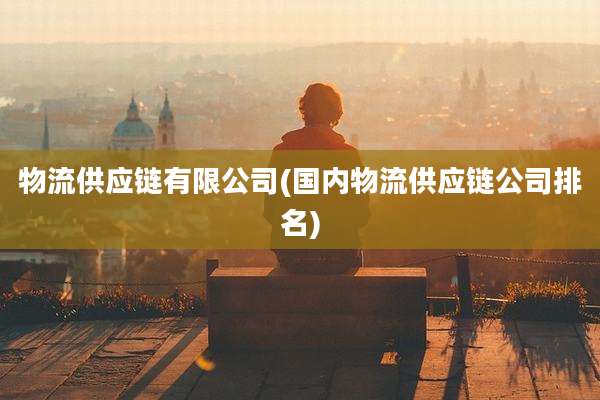 物流供应链有限公司(国内物流供应链公司排名)