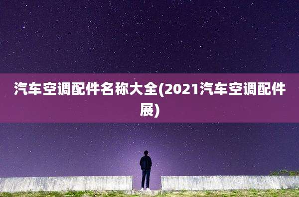 汽车空调配件名称大全(2021汽车空调配件展)