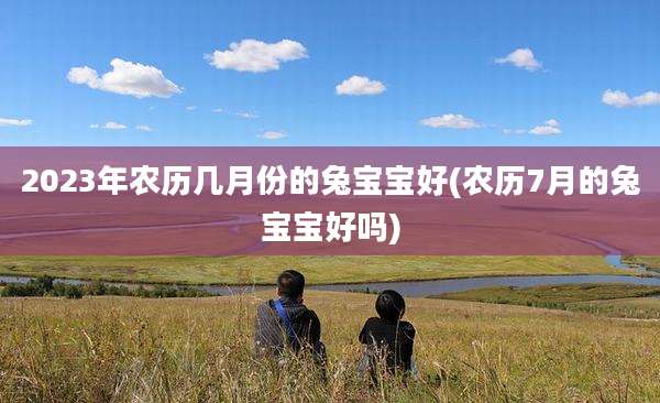 2023年农历几月份的兔宝宝好(农历7月的兔宝宝好吗)