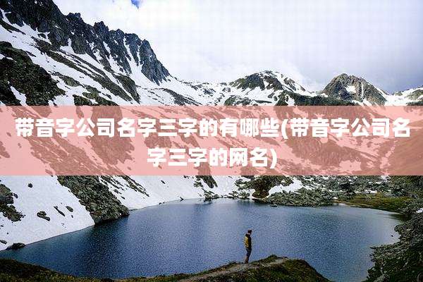 带音字公司名字三字的有哪些(带音字公司名字三字的网名)