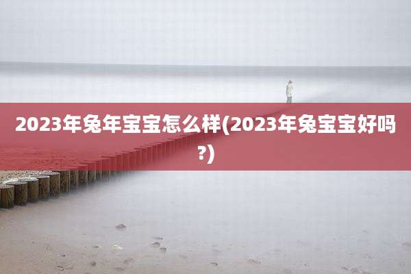 2023年兔年宝宝怎么样(2023年兔宝宝好吗?)