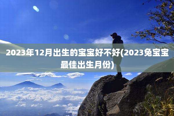 2023年12月出生的宝宝好不好(2023兔宝宝最佳出生月份)