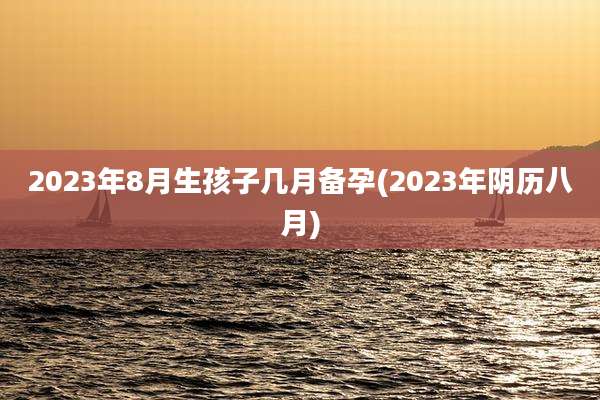 2023年8月生孩子几月备孕(2023年阴历八月)