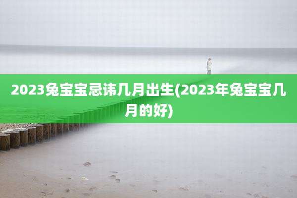 2023兔宝宝忌讳几月出生(2023年兔宝宝几月的好)
