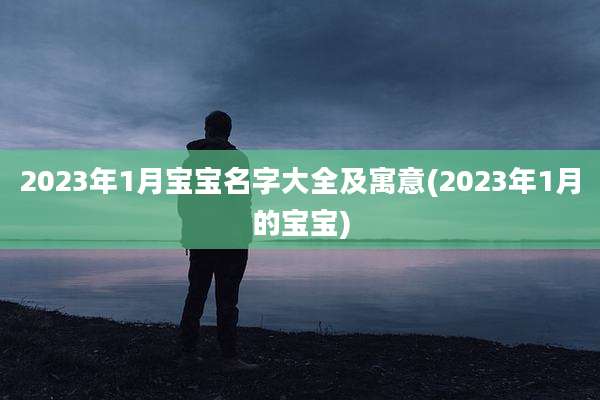 2023年1月宝宝名字大全及寓意(2023年1月的宝宝)