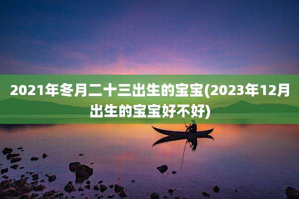 2021年冬月二十三出生的宝宝(2023年12月出生的宝宝好不好)