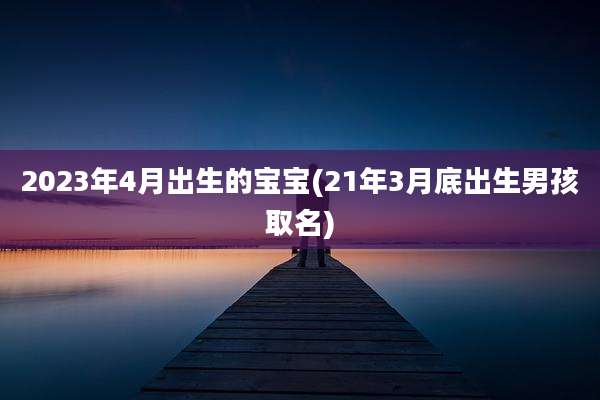 2023年4月出生的宝宝(21年3月底出生男孩取名)