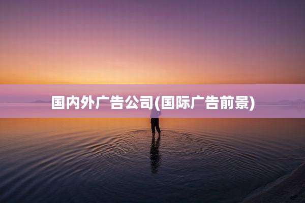 国内外广告公司(国际广告前景)