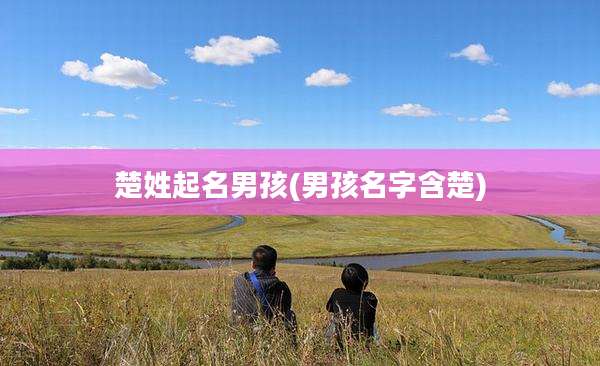 楚姓起名男孩(男孩名字含楚)