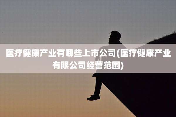 医疗健康产业有哪些上市公司(医疗健康产业有限公司经营范围)