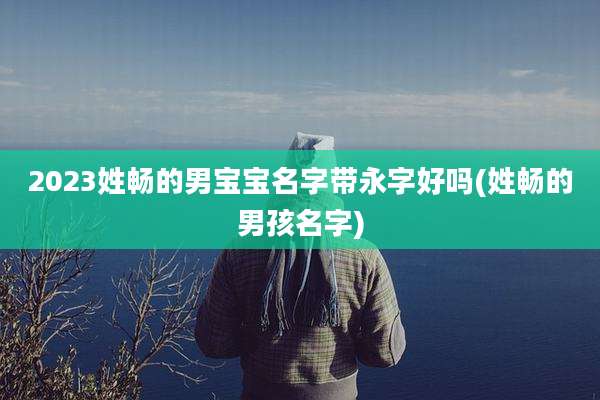 2023姓畅的男宝宝名字带永字好吗(姓畅的男孩名字)