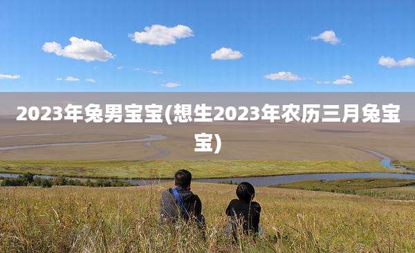 2023年兔男宝宝(想生2023年农历三月兔宝宝)