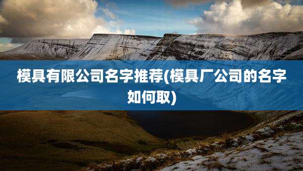 模具有限公司名字推荐(模具厂公司的名字如何取)