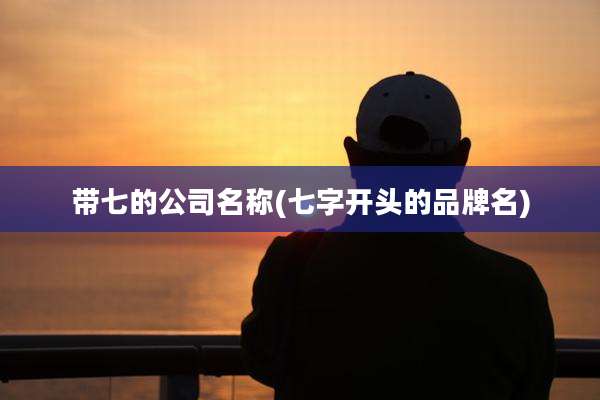 带七的公司名称(七字开头的品牌名)