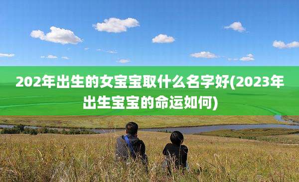 202年出生的女宝宝取什么名字好(2023年出生宝宝的命运如何)