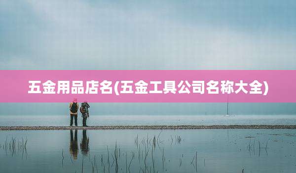 五金用品店名(五金工具公司名称大全)